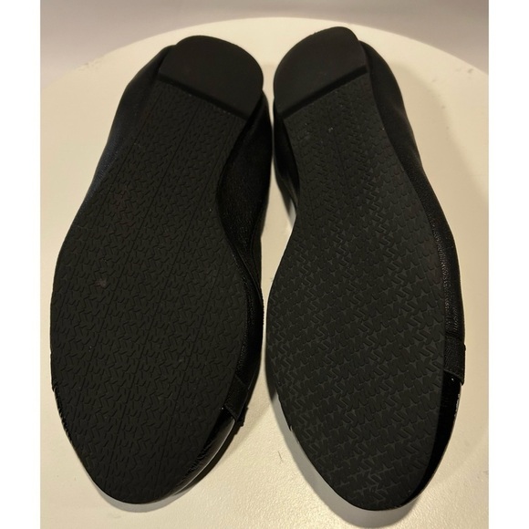 Michael Kors Dixie Black Leather Ballet Flats - Picture 5 of 5